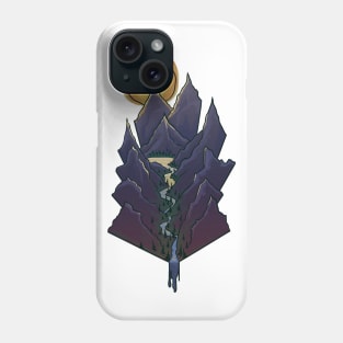 Mountainside Abstract Phone Case