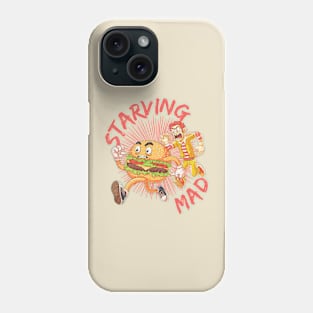 Starving mad | Burger on the Run! Phone Case