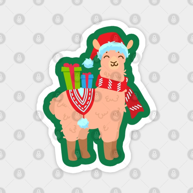 Christmas Llama 1 Magnet by holidaystore