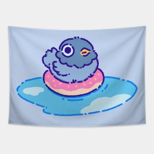 Pigeon on a floater Tapestry