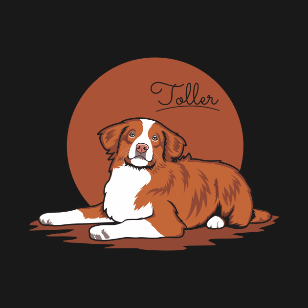 Toller Enjoying The Night by welovetollers