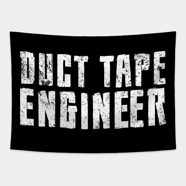 Duct Tape Engineer Dad will fix it Tapestry by Bluebird Moon