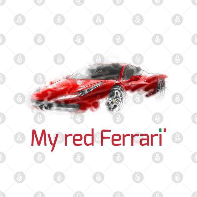 My red Ferrari by raaak