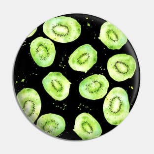 kiwi watercolor pattern Pin