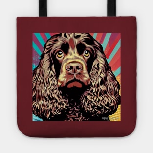 Chocolate Spaniel Pop Art Tote