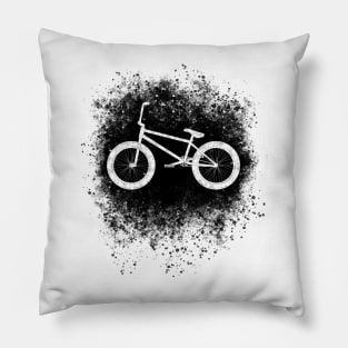BMX Bike Splattered Pillow