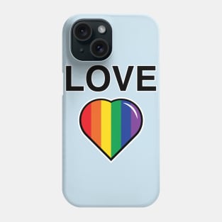 Pro-Gay Marriage Rainbow Heart Phone Case