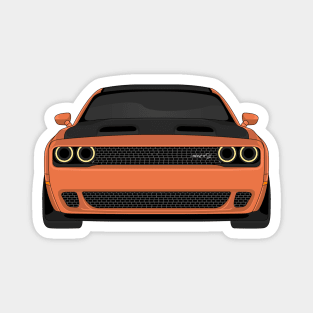 DODGE HELLCAT FRONT CORAL Magnet