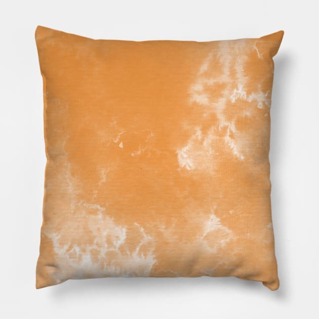 Watercolor wash - orange Pillow by wackapacka