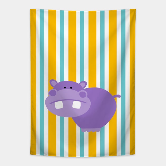 Hippo Tapestry by soniapascual