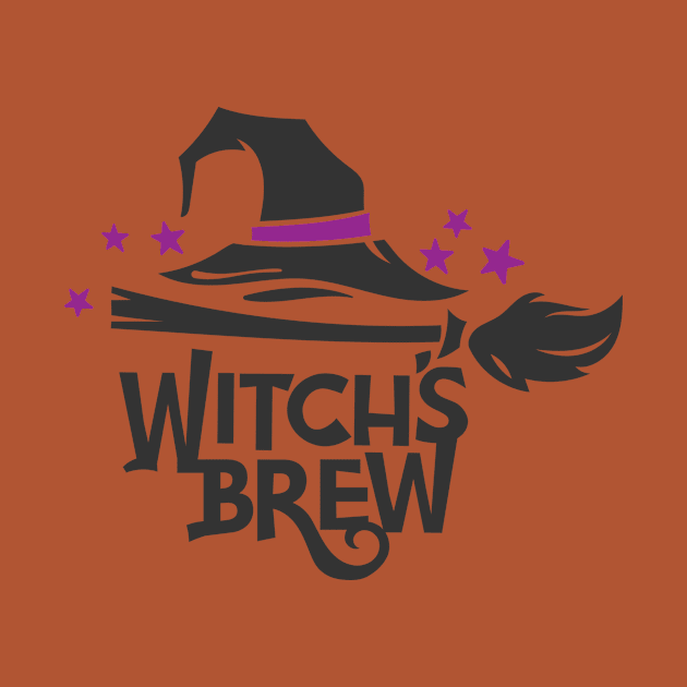 Witch's Brew Halloween Hat Broom by Xeire