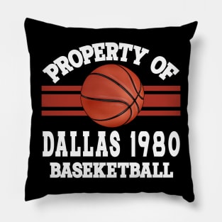 Proud Name Dallas Graphic Property Vintage Basketball Pillow