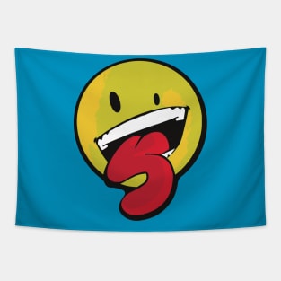 Long Tongue Smiley Tapestry