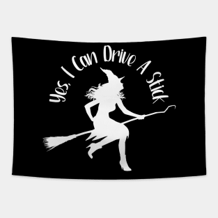 Witch - Yes I Can Drive A Stick Tapestry