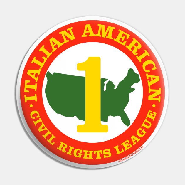 Italian American Civil Rights League Pin by ItalianPowerStore