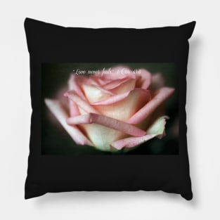 Love Never Fails Pillow