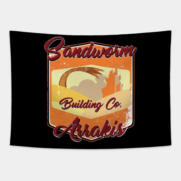 SANDWORM BUILDING CO. ARRAKIS Tapestry by KARMADESIGNER T-SHIRT SHOP