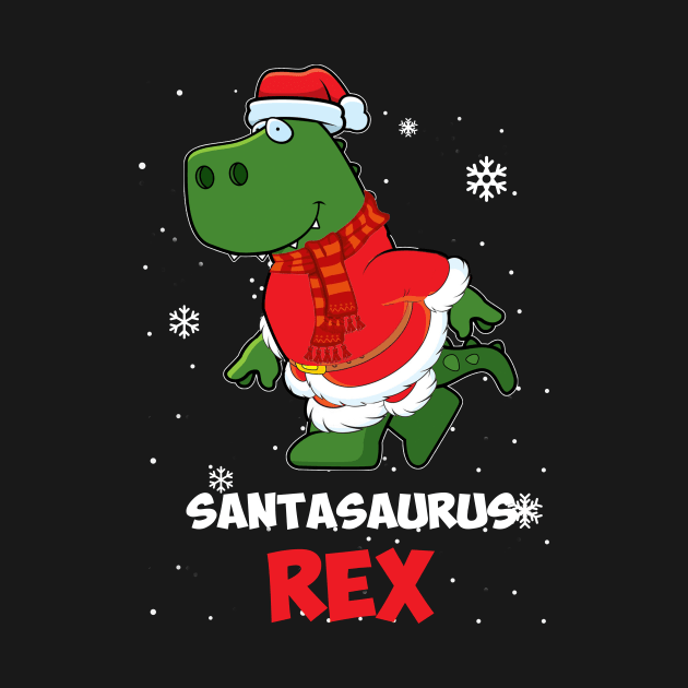 T-Rex Christmas Dinosaur by TeeSky