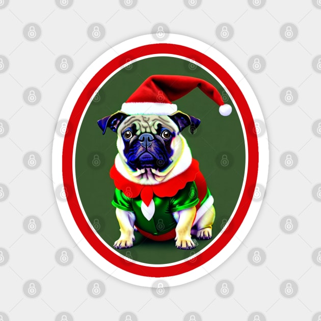 Bah Hum-Pug! Magnet by FivePugs