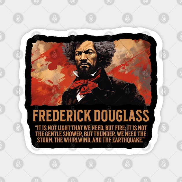 Frederick Douglass, Black history, Comic Style Magnet by UrbanLifeApparel