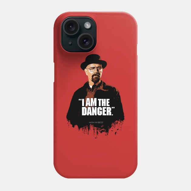 Walter White/Heisenberg - I AM THE DANGER - Breaking Bad Phone Case by MannArtt