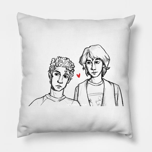 Bill and Ted's excellent adventure Pillow by Nertalert