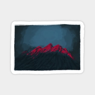 Red Mountains Magnet