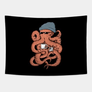 Hipster Octopus Tapestry