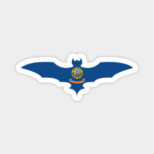 Idaho Bat Flag. Magnet