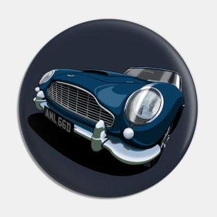 1966 Aston Martin DB5 in dark blue Pin