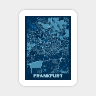 Frankfurt - Germary Peace City Map Magnet