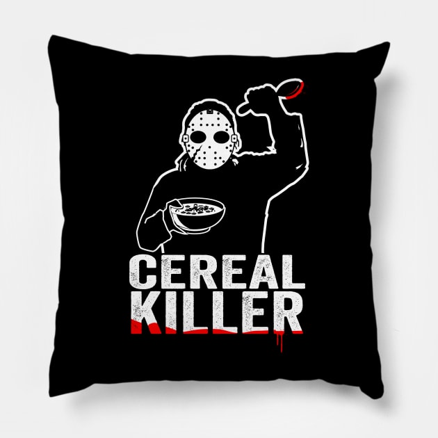 Cereal Killer Funny Breakfast Shirt Pillow by Dailygrind