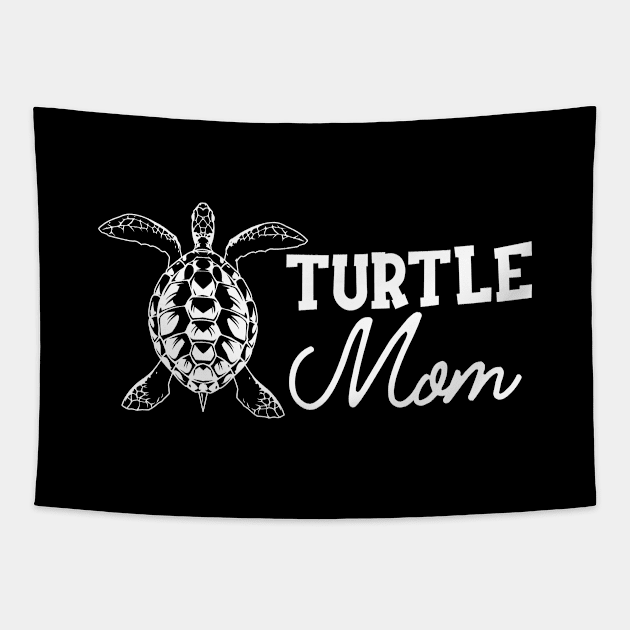 Turtle Mom Tapestry by KC Happy Shop