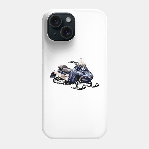 Snowmobile Phone Case by Siha Arts