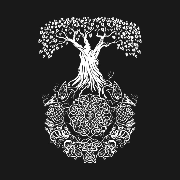 celtic tree of life yggdrasil t shirt teepublic