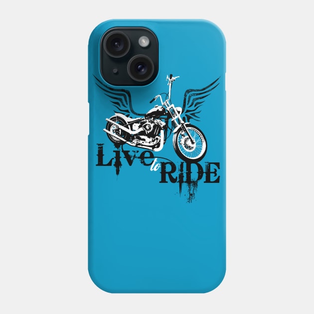 Live to Ride Phone Case by Siegeworks