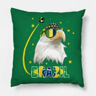 Brazil Soccer T-Shirt Pillow