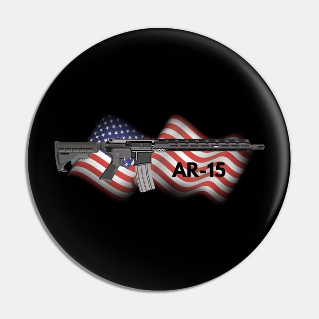 AR-15 Semi-automatic Rifle Pin by NorseTech