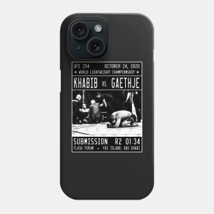 Khabib vs Gaethje UFC 254 Phone Case