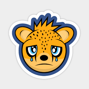 Sad Cheetah William Magnet