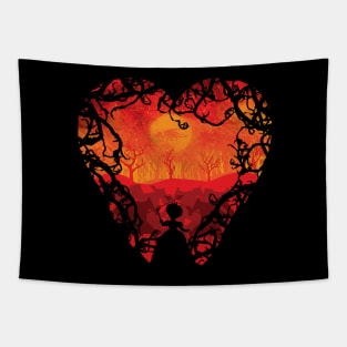 Red Blood Hearts Tapestry