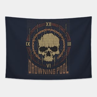 Drowning Pool Vintage Skull Tapestry