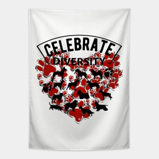 CELEBRATE DIVERSITY DOG Tapestry