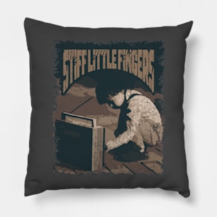 Stiff Little Fingers Vintage Radio Pillow