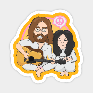 John n Yoko Magnet