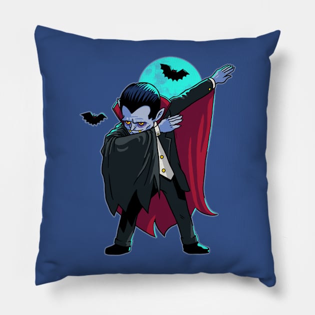 Dabbing Dracula Vampire Pillow by vo_maria