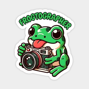 frog photographer Magnet