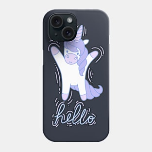 Hello Unicorn Phone Case