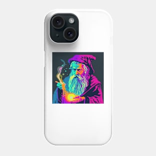 Wizard Casting a Spell Pop Art 3 Phone Case