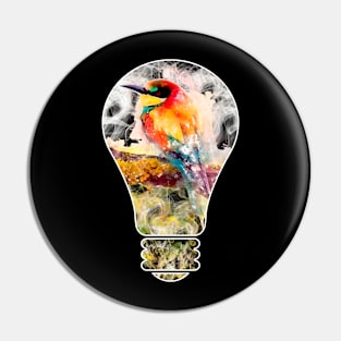 The bird in the lamp Pin